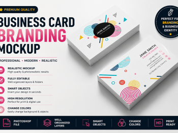 Business Card Branding Mockup – Premium PSD Template